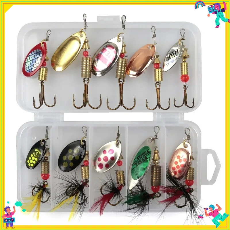 

Metal Spoon Spinner Lure 2 To 8g 3.5g 10pcs/Lot Spoonbait Crankbaits Fishing Wobblers for Pike Crochet Set Bait Tackles