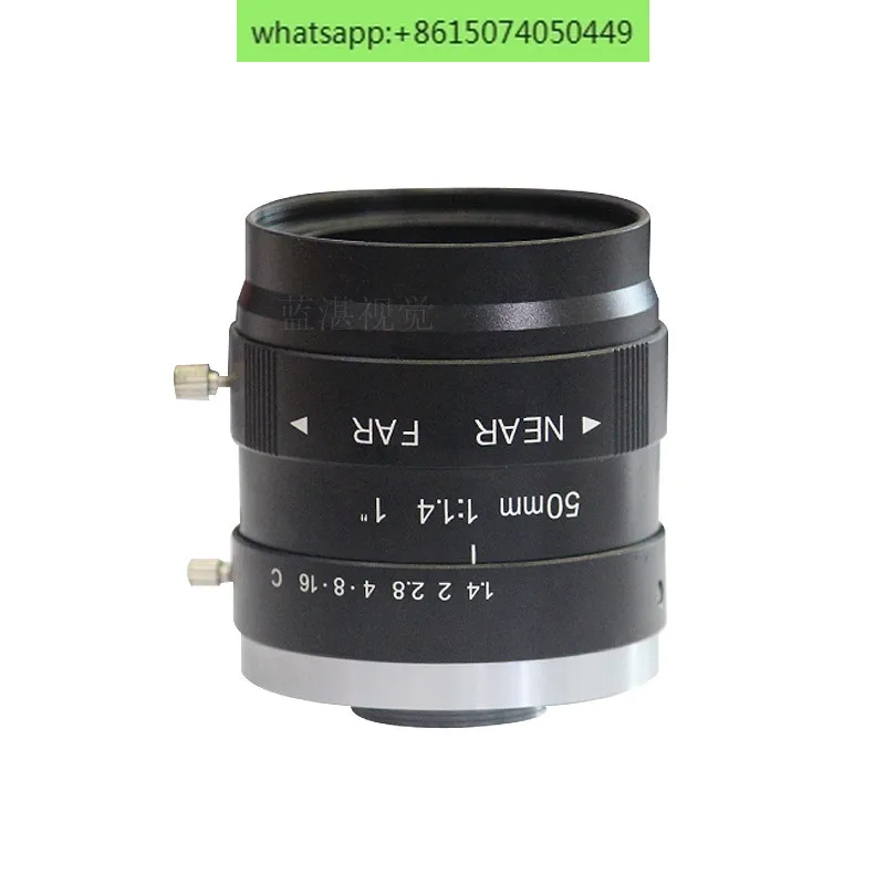 

ccd industrial lens 10 million pixel fixed focus 50mm 1 inch C-mount manual aperture