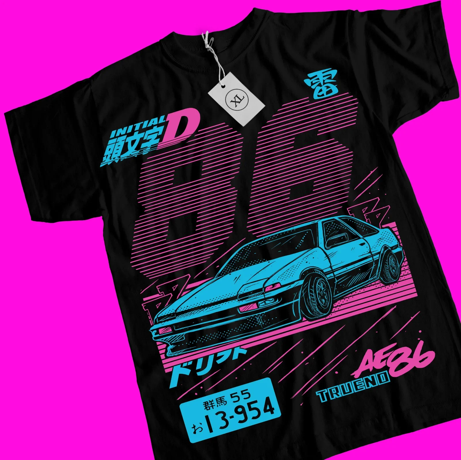 

Initial D T-Shirt Itsuki Fujiwara Anime Manga Movie Sport Shirt Tee All Size