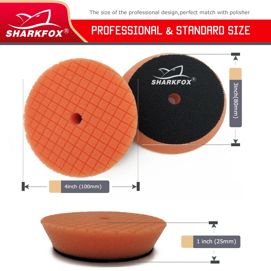 5Pcs Buffing Polishing Pads, 3'' Orbital & DA Rotary Foam Buffer Pads, Coarse to Fine for Car Compounding, Polishing and Waxing