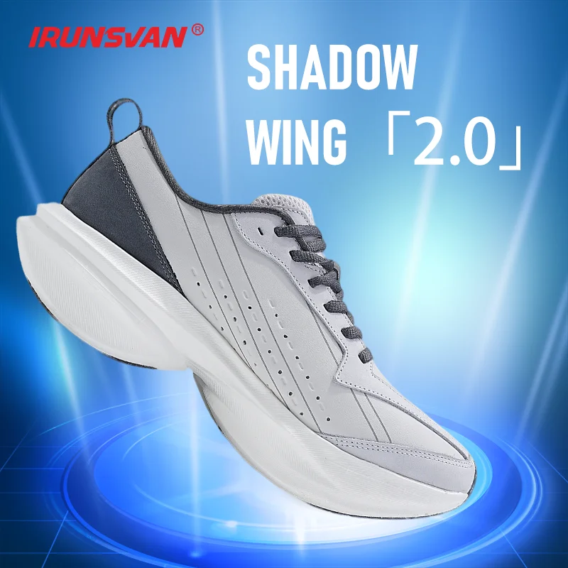 IRUNSVAN Shadow Wing 2.0 PRO Marathon Nylon Carbon Board Running Shoes Outdoor Sports Shoes Men's Shoes Shock Absorbent