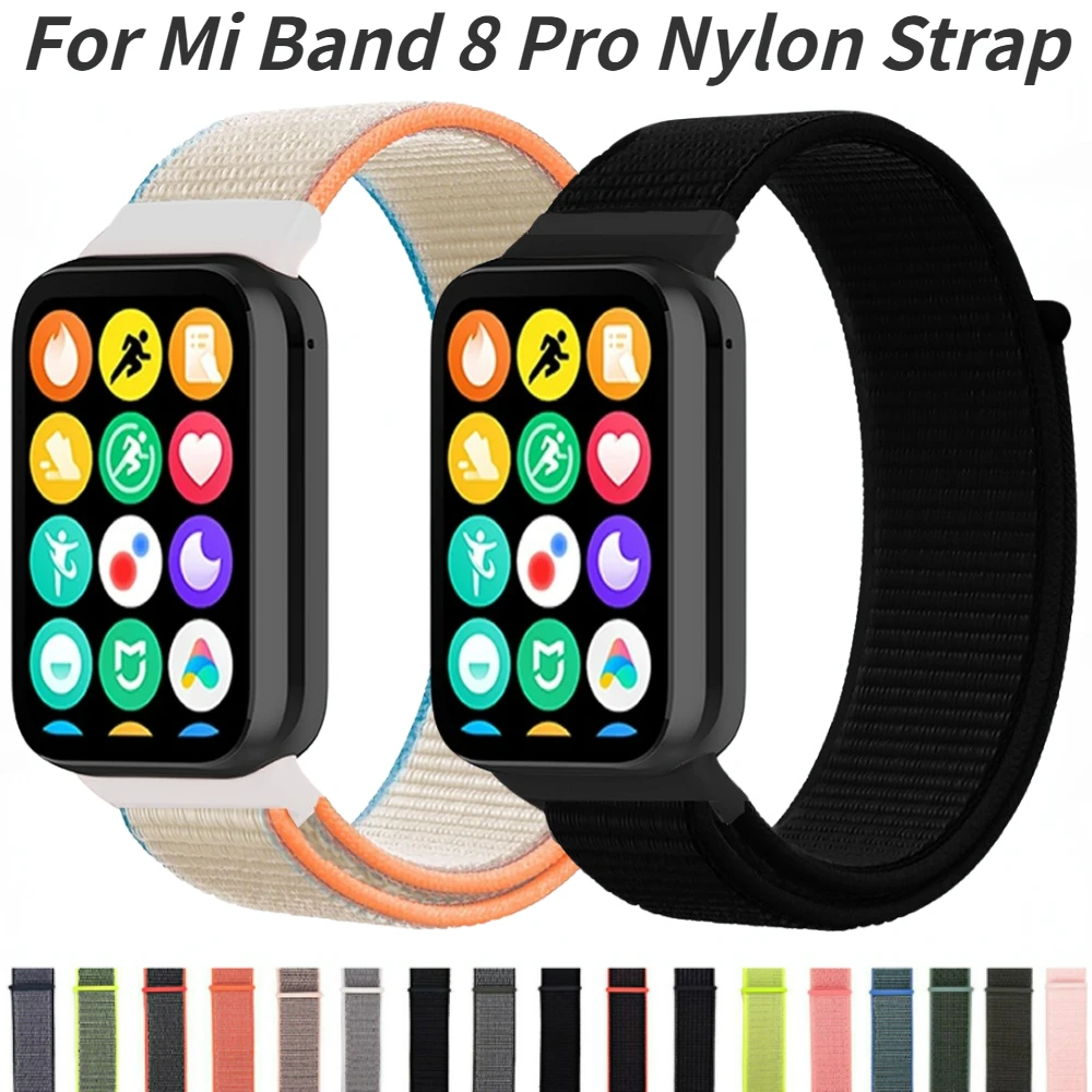 

Nylon Loop Strap for Xiaomi Mi Band 8 Pro Woven breathable replaceable wristband for Mi Band 8 Pro Smart Bracelet Accessories