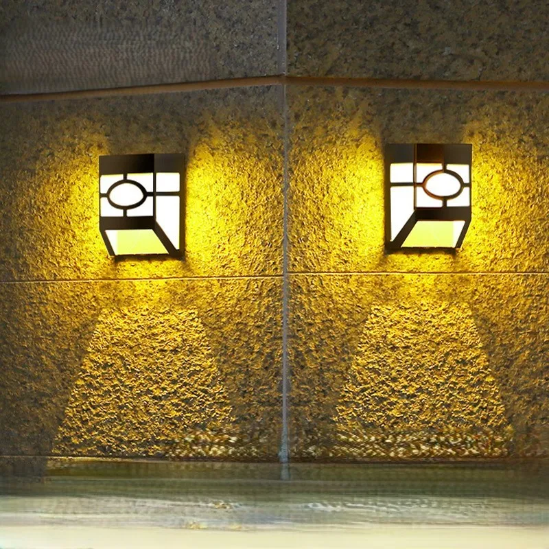 

Solar Wall Lamp for Home Outdoor Garden Landscape Decoration Courtyard Atmosphere Solar Wall Lamp