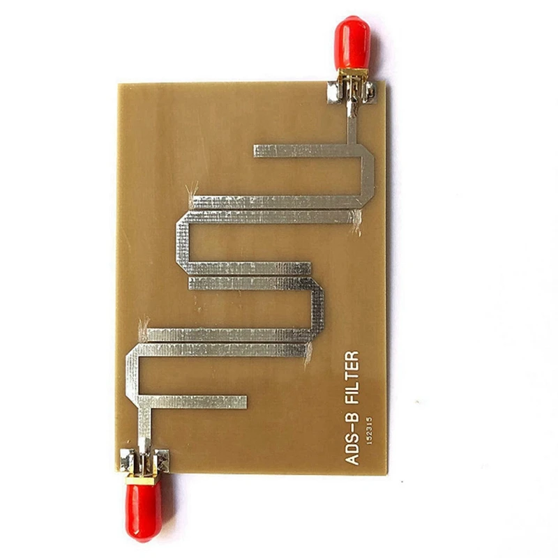 ADS-B Wave Filter Microstrip Filter For SDR Receiver Board 1090Mhz Lan Transmission Range 1-1.2Ghz