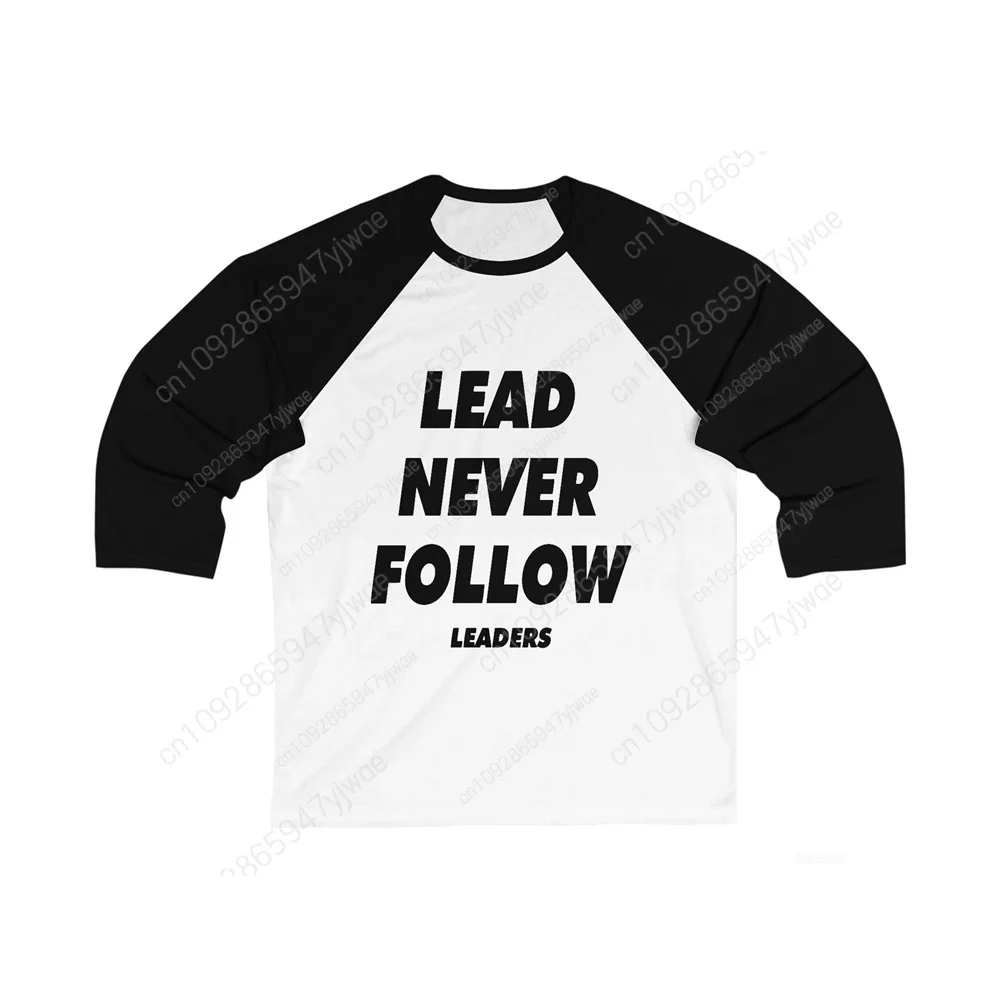 Lead Never Follow Leaders Chief Keef Iconic Long Sleeve Shirt Autumn Street Y2k Top Fashion Couple's Wear Men WomenT-shirts