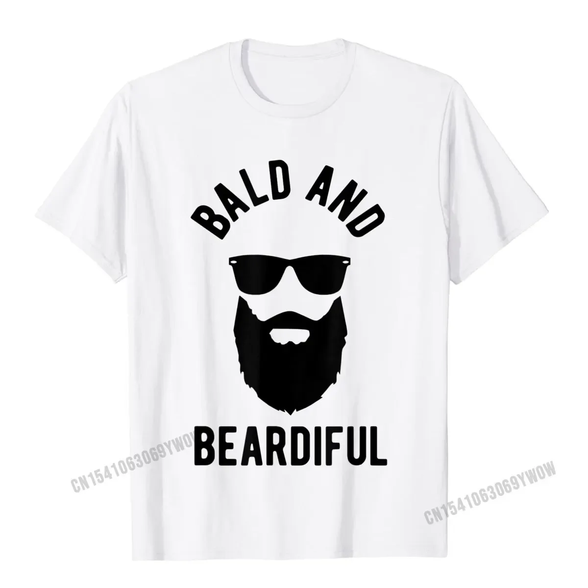 Mens Bald And Beardiful T-Shirt Camisas Men Fitted Men Tshirts Cotton Tops T Shirt Hip Hop Clothing Shirt