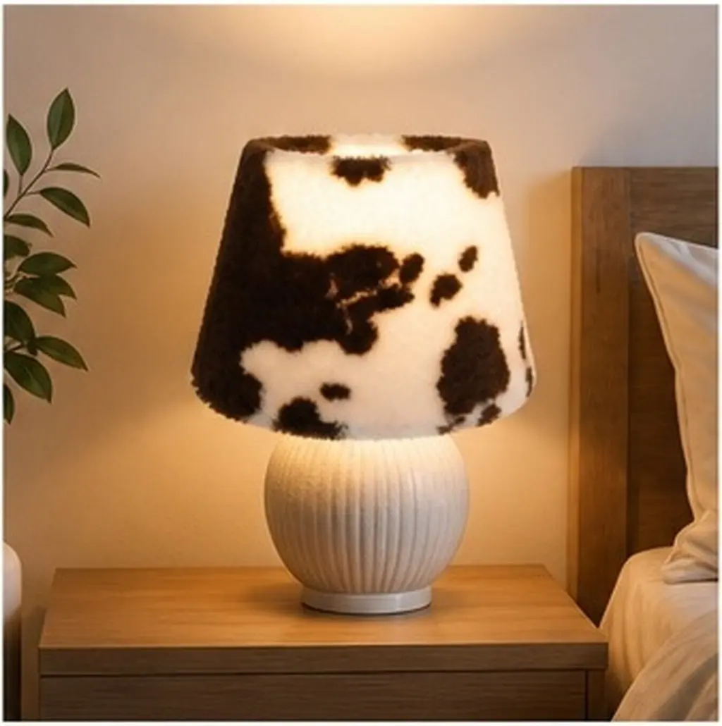 Soft Light Lampshade with Exquisite Detail Design Simple Installation Replacement Shade for Tabletop Desk Bedside Lamp Home