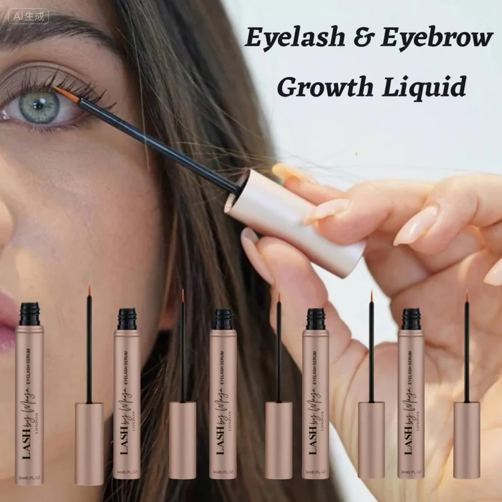 Suero Natural para el crecimiento de pestañas, potenciador rápido de pestañas, alargamiento, pestañas más gruesas y llenas, rizado, levantamiento de cejas, maquillaje para el cuidado de los ojos