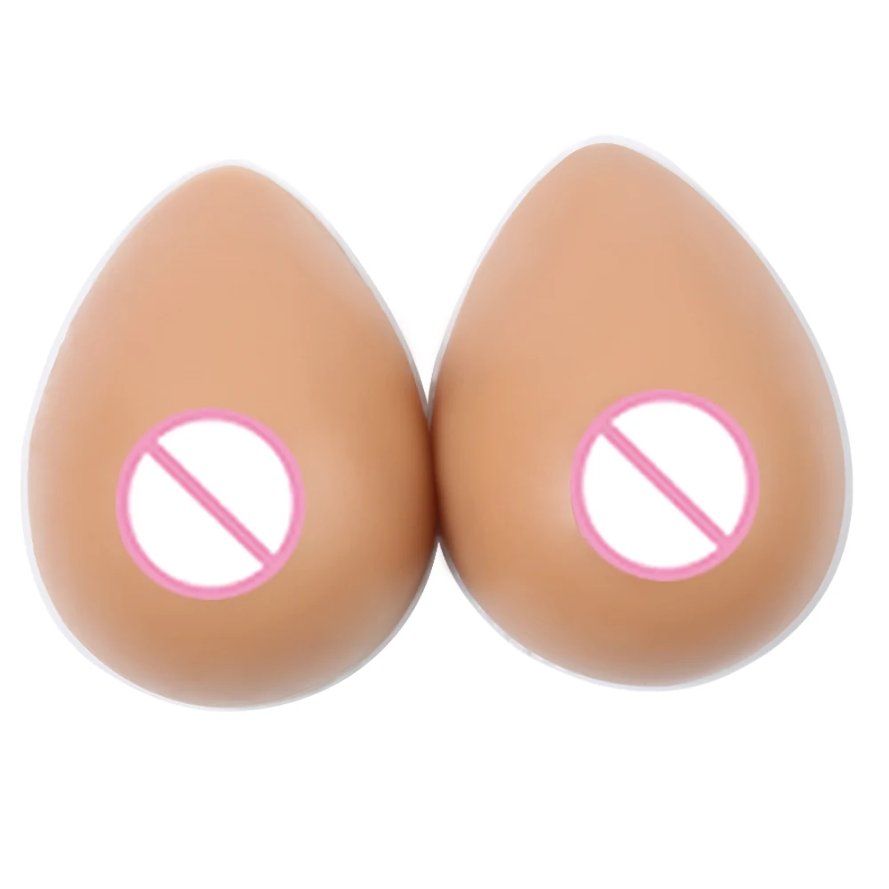 IVITA Realistic Fake Boobs Suntan Breast Crossdress Silicone Breasts Forms for Mastectomy Shemale Transgender Drag Queen Cosplay