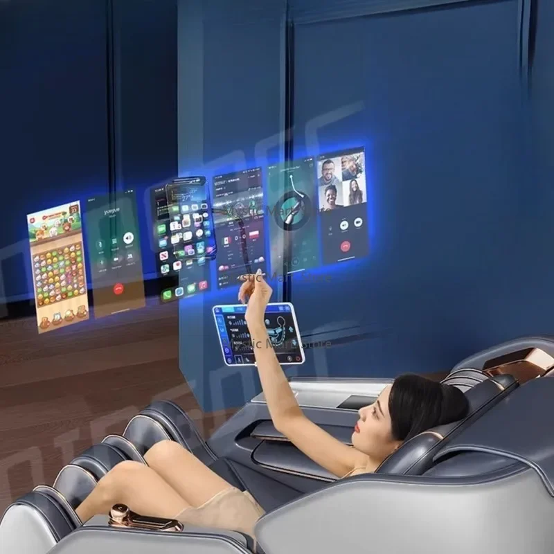 

AI Voice Control Zero Gravity Massage Chair - OEM Dual Movement Full Body Shiatsu Electric Massager