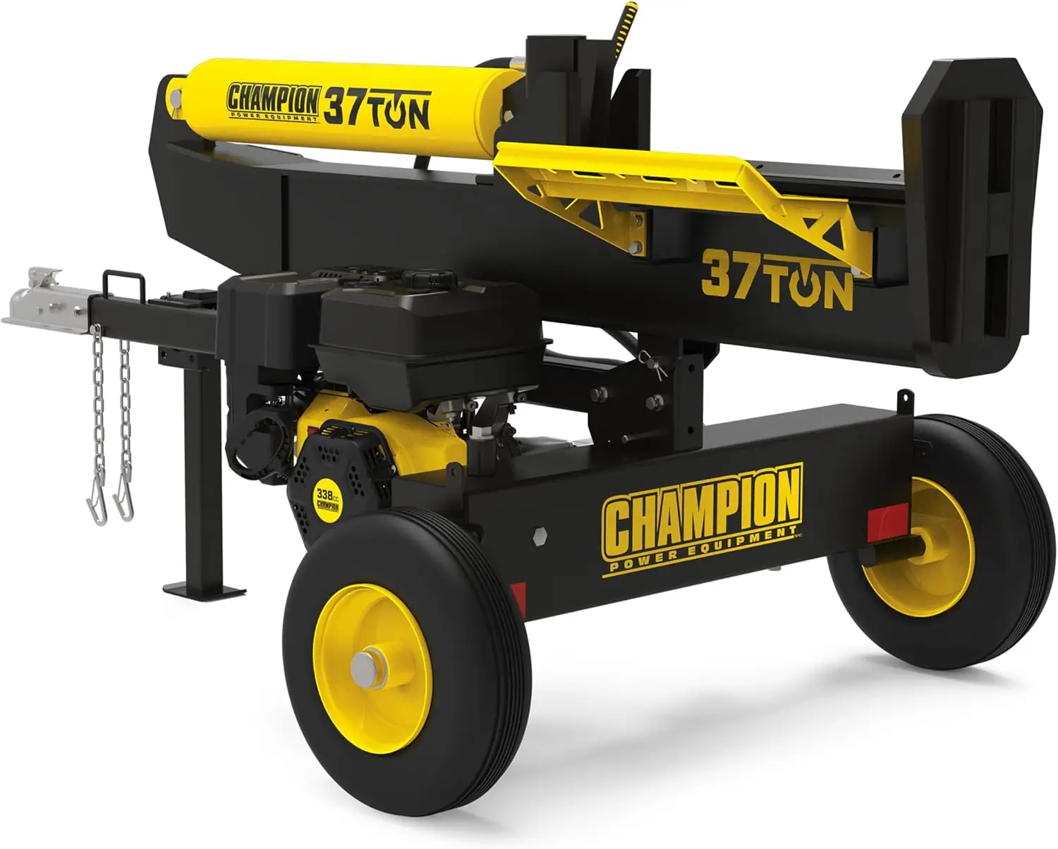 37-Ton Horizontal/Vertical Full Beam Gas Log Splitter with Auto Return Converts From Horizontal To Vertical in Seconds Allowing