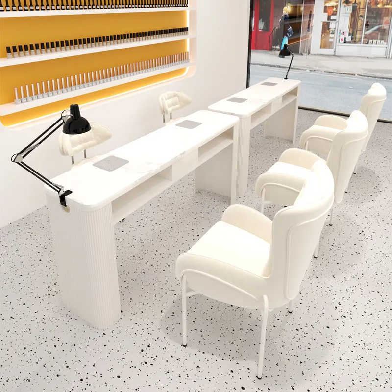 Tavolo per unghie dal design in stile crema Tavolo per manicure moderno salvaspazio Design unico Mesa Para Manicura Mobili per salone professionale