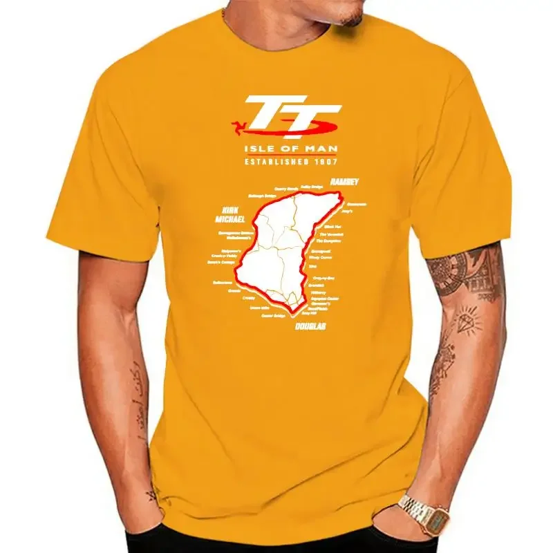 streetwear 2024 Isle Of Man TT Motorcycle T Shirts Men 2024 Fashion Short Sleeve 100% Cotton T-Shirt O Neck Classic Tees Awesome