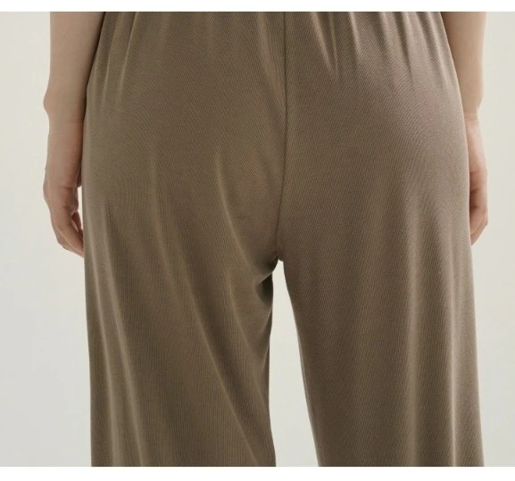 Casual Wide-Leg Drawstring Straight Pants High Waist Draped Long Trousers Women Summer Comfy Relaxed Slimming Streetwear Look