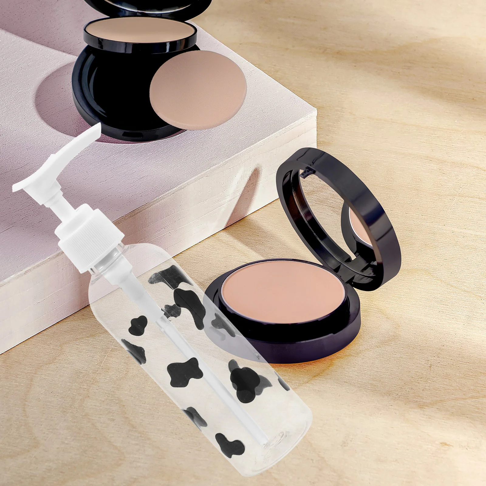 

8pcs 60ml Transparent Refillable Spray Bottles Travel Cute Cow Pump Practical Durable Lightweight Storage Solution