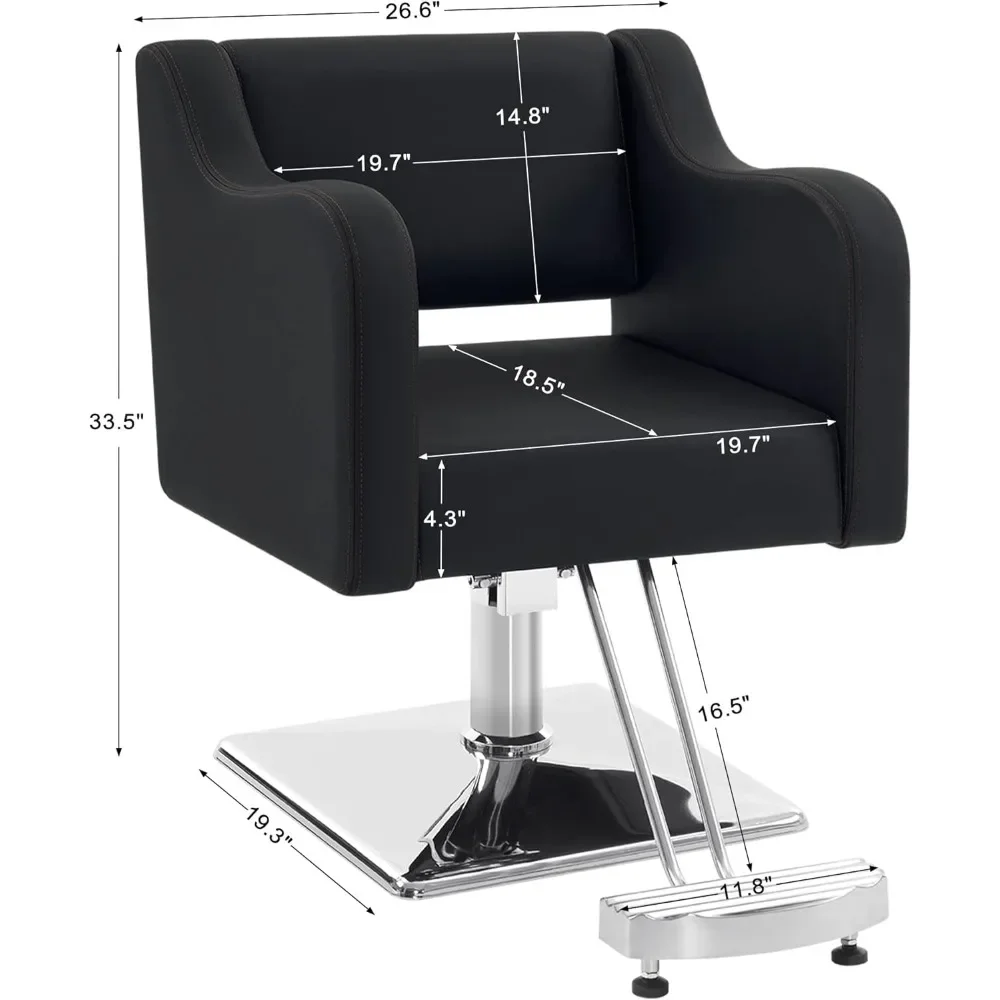 Classic Salon Chair for Hair Stylist,Hydraulic Barber Styling Chair,Beauty Salon Spa Equipment