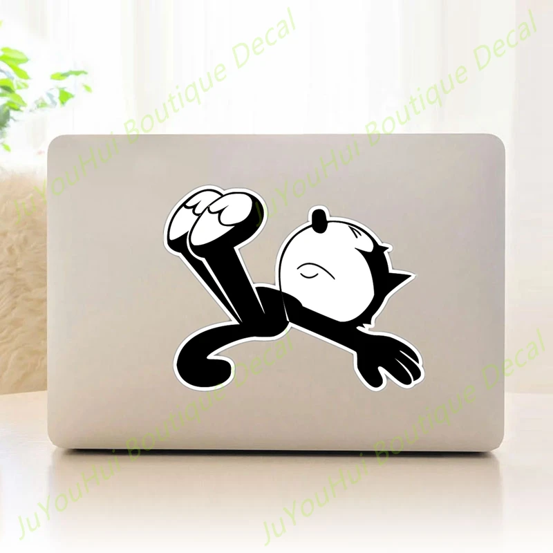 JuYouHui Exterior Accessories Decal Funny Car Sticker The Felix Cat Waterproof Auto Decors on Bumper Rear Window Decals