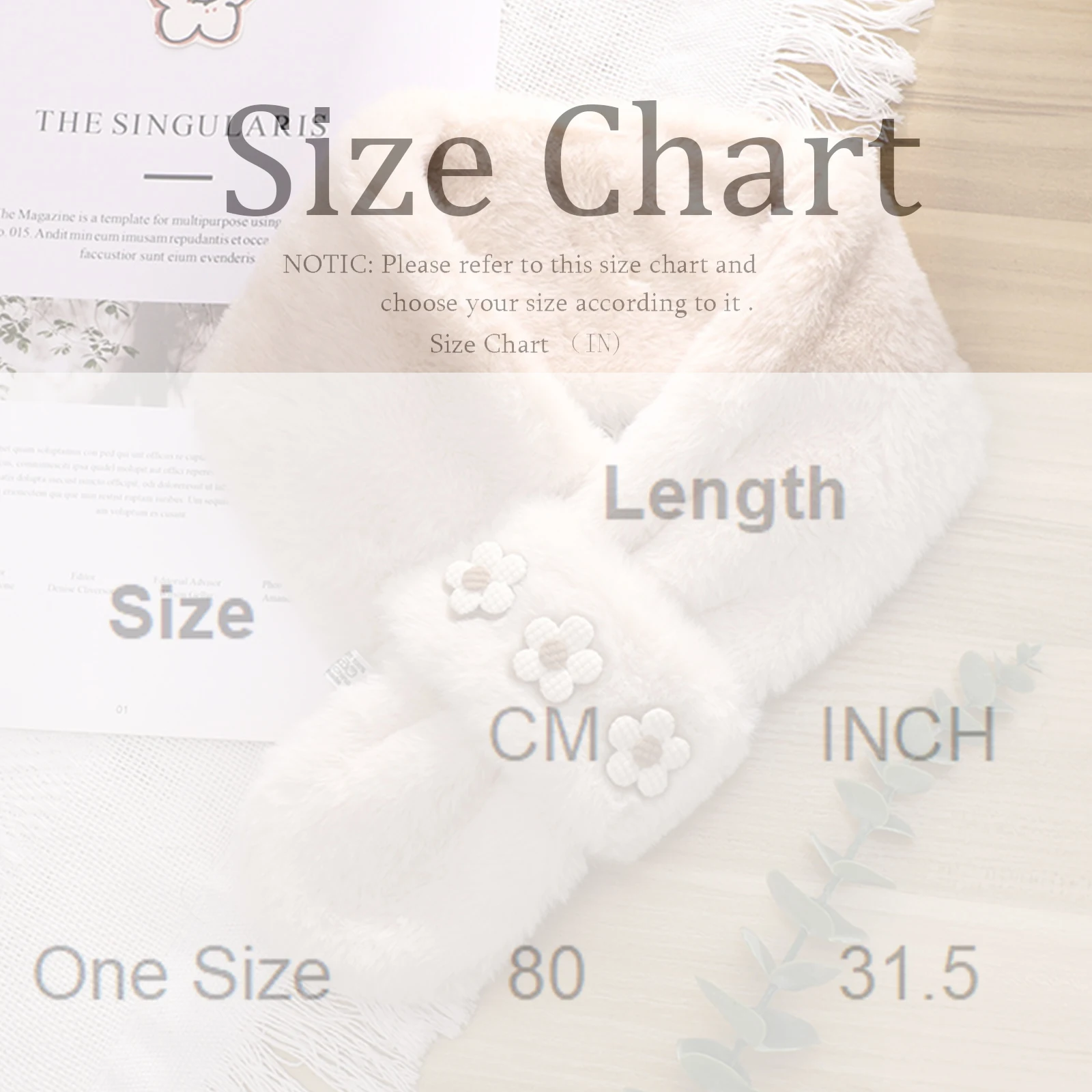 Koreański zimowy szalik z imitacji futra królika dla kobiet i dziewcząt, miękki pluszowy szalik, jednolity kolor, ocieplacz na szyję, ciepły szalik świąteczny.