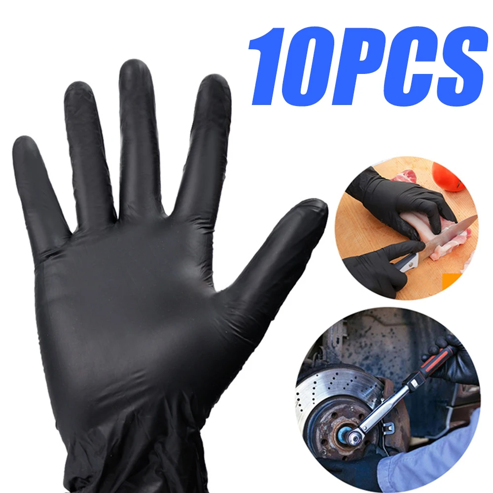 2/10PCS Disposable Nitrile Gloves Kitchen Latex Powder-Free Cleaning Tools Waterproof Laboratory Household Repair Cooking Glove