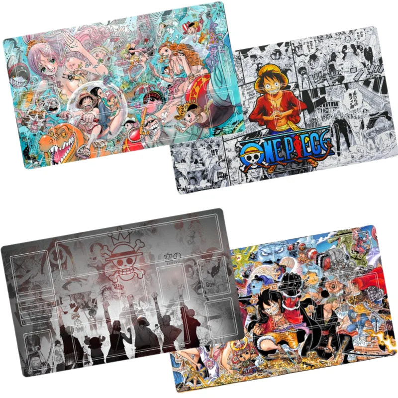 One Piece OPCG Cards Pad Luffy Zoro Sanji Nami Chopper Robin DIY Anime Game Characters 600X350mm Single Player Battle Card Mat