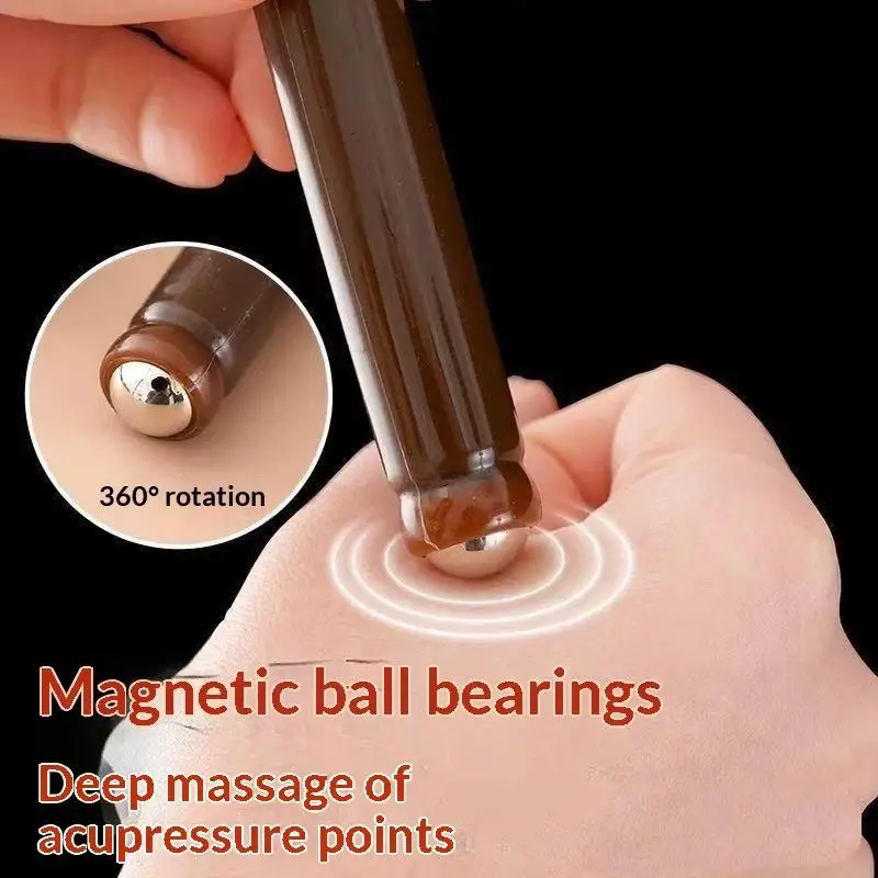 New This Portable, Retractable Back Scratcher Features A 360-degree Rotating Massage Ball On The Handle.