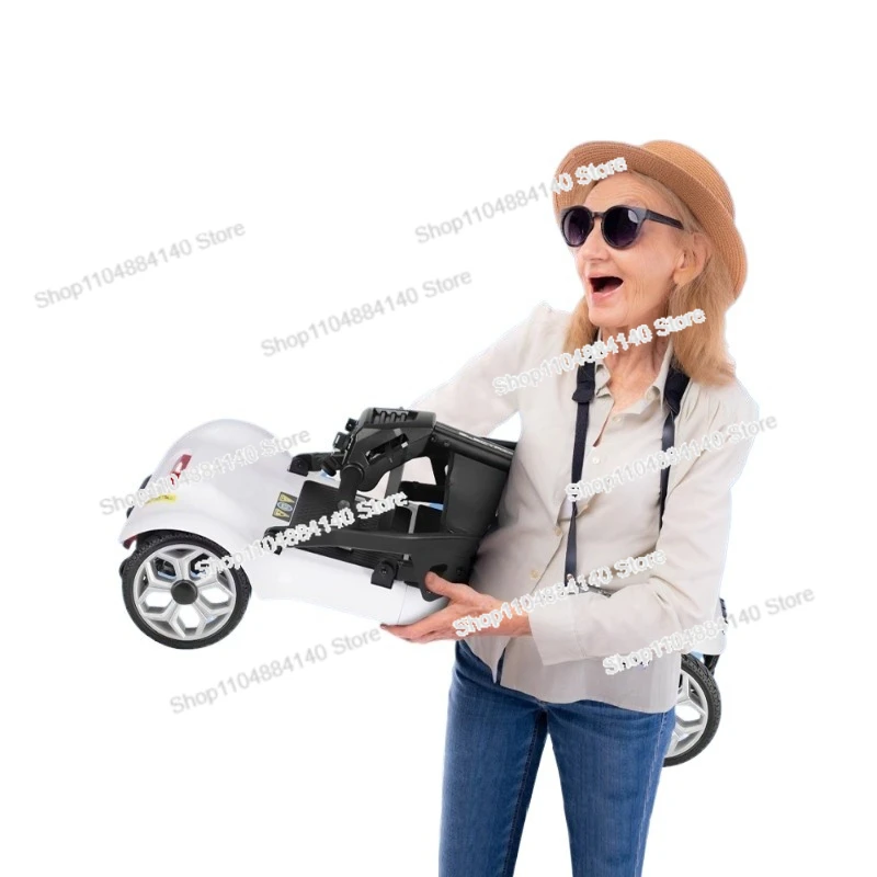 

For The Elderly Scooter Folding Lightweight Elderly Electric Four-wheeler