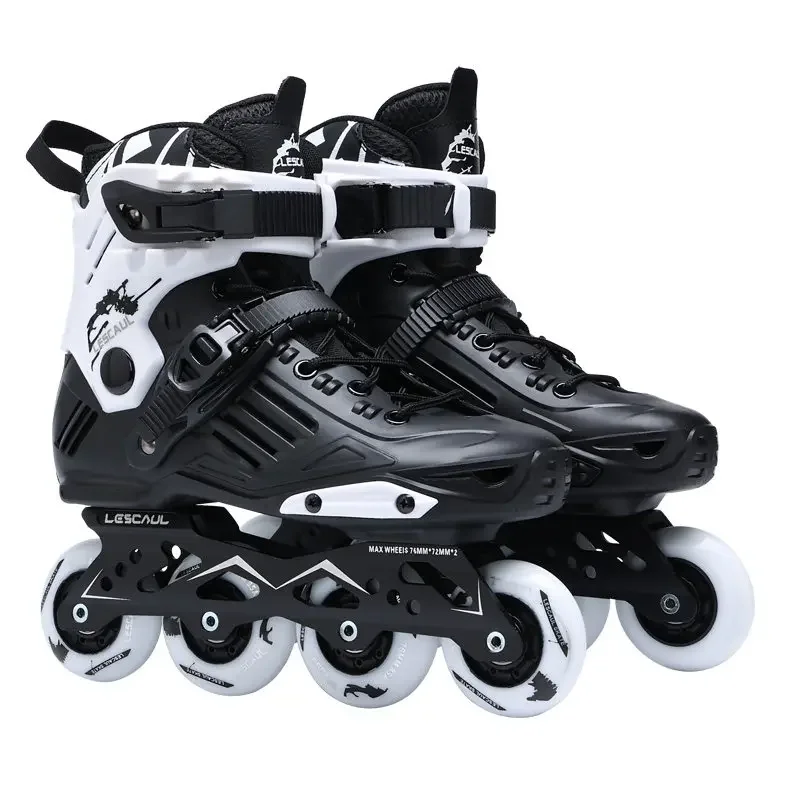 Professional Inline Skates for Adults Men Women, Outdoor Speed & Slalom Skating, 4-Wheel Design, Sizes 35–46