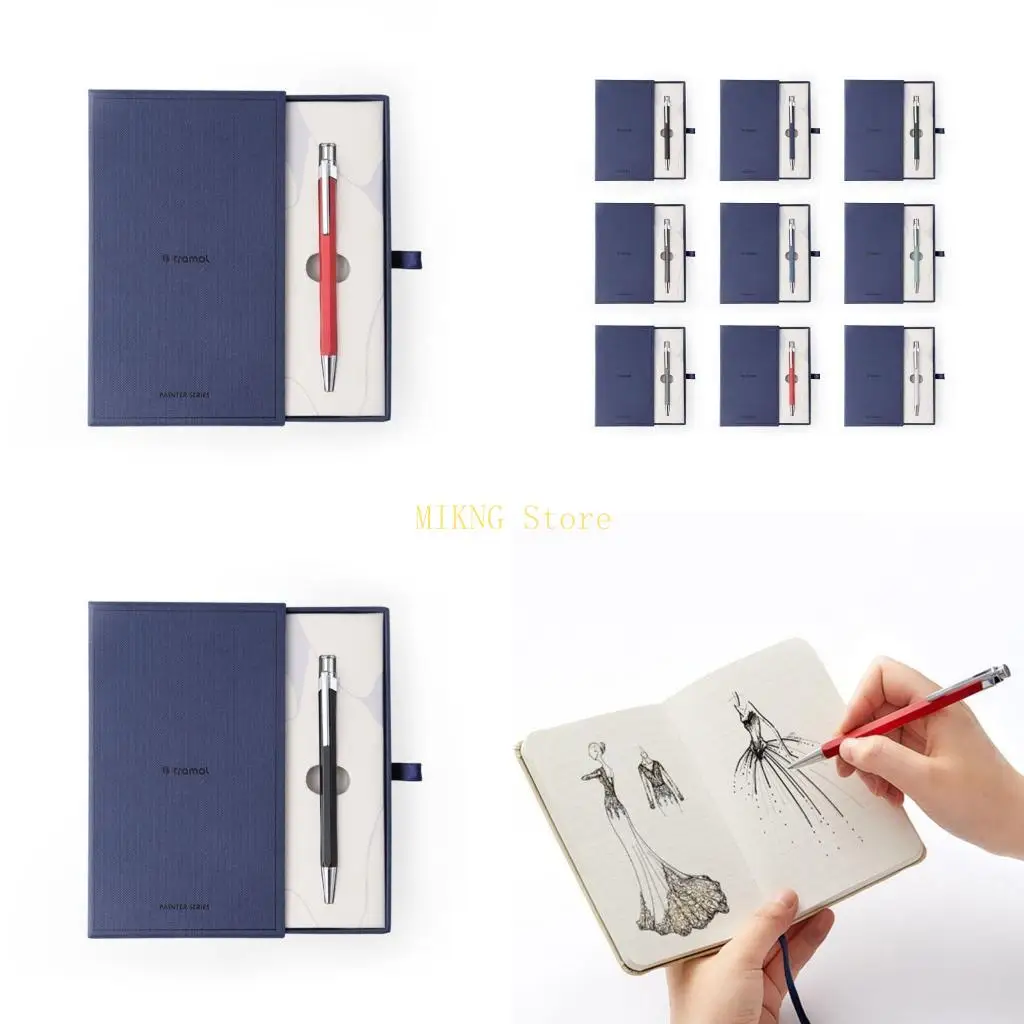 

Роскошная металлическая шестиугольная шариковая ручка для мужчин и женщин, ручки для письма с блокнотом, канцелярские товары,