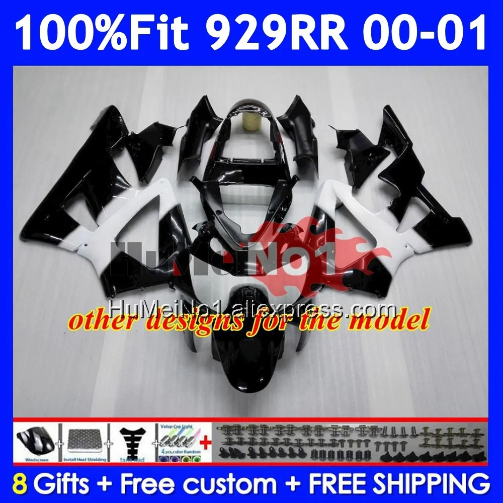 Injection Body For HONDA CBR900 CBR929 CBR 929RR 929 900 RR Stock color CC 57No.3 CBR929RR CBR900RR 2000 2001 00 01 Fairings