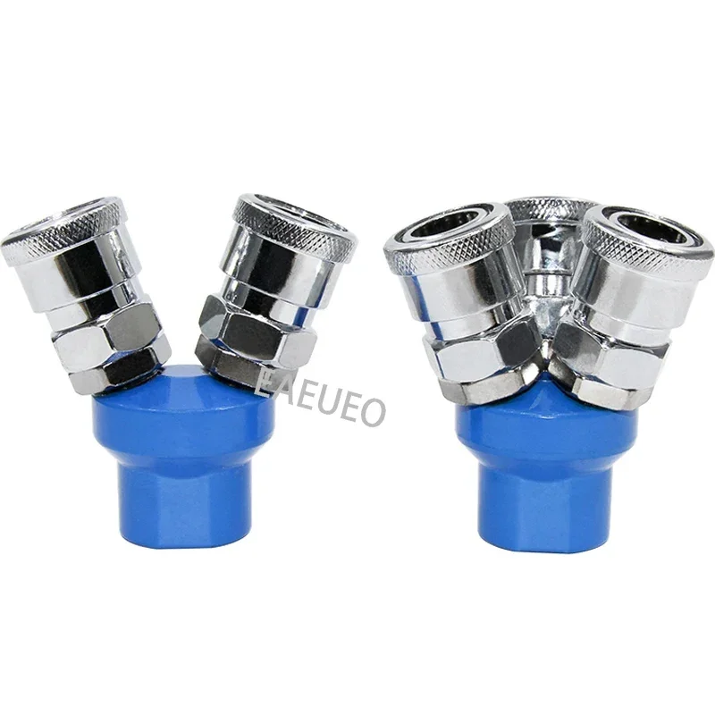 Pneumatic Fitting Compressor Fittings 1/4 Quick Connector Air Gas Distributor For Pump Tool Coupler Manifold Multi Splitter