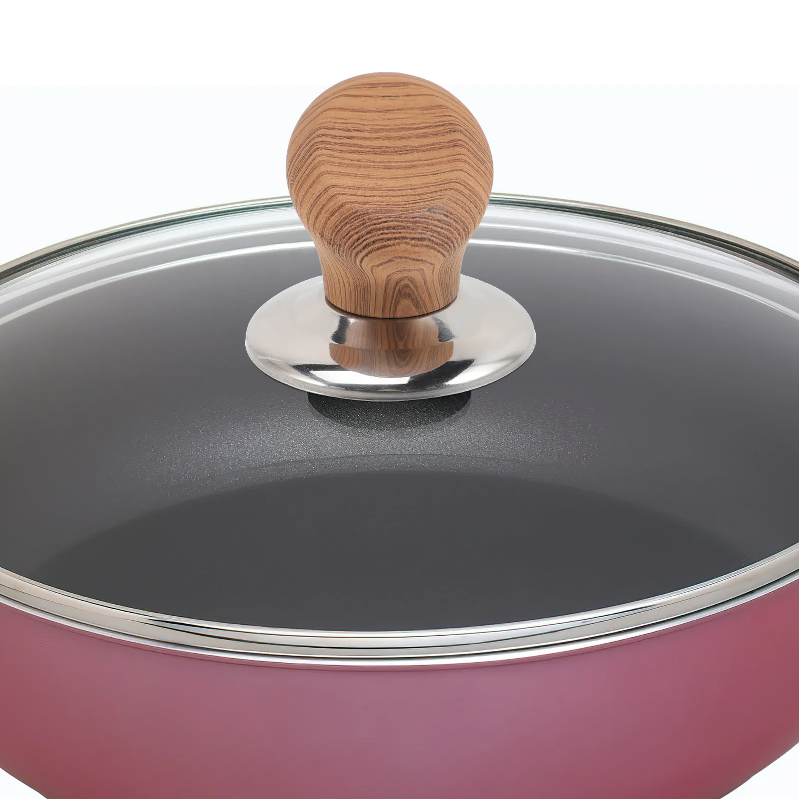 2Pcs Universal Lid Knob Wood Heat Resistant Pot Lid Handle Replacement for Cooking Pots Pans Saucepan Oil Pot Easy Install Non