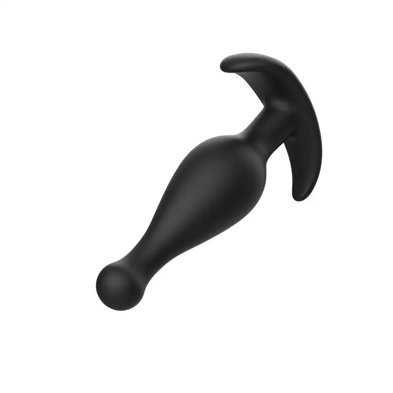 Black Soft Silicone Anal Plug Vaginal G Spot Stimulation Backyard Bead Masturbation Anal Dildo Sex Toys For Women view 2