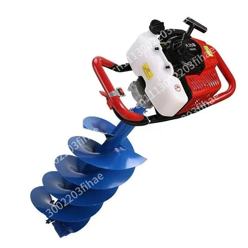 Agricultural planting tree drilling machine, engineering deep burial drilling machine, portable pit drilling machine