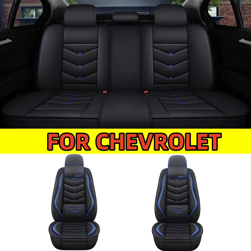 

Car seat cover Deluxe headrest waist artificial leather waterproof wear-resistant full wrap 5 seat cover FOR CHEVROLET
