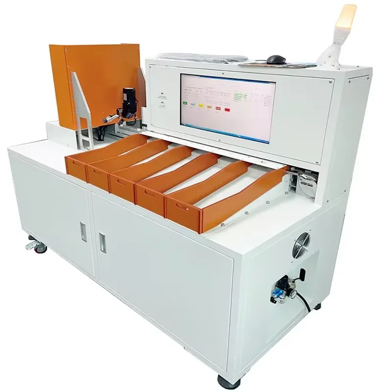 Customized On Demand XWELL Ac 220V/50Hz Cylindrical Cell Sorting Machine 5 Automatic 33140 Battery Sorting Machine
