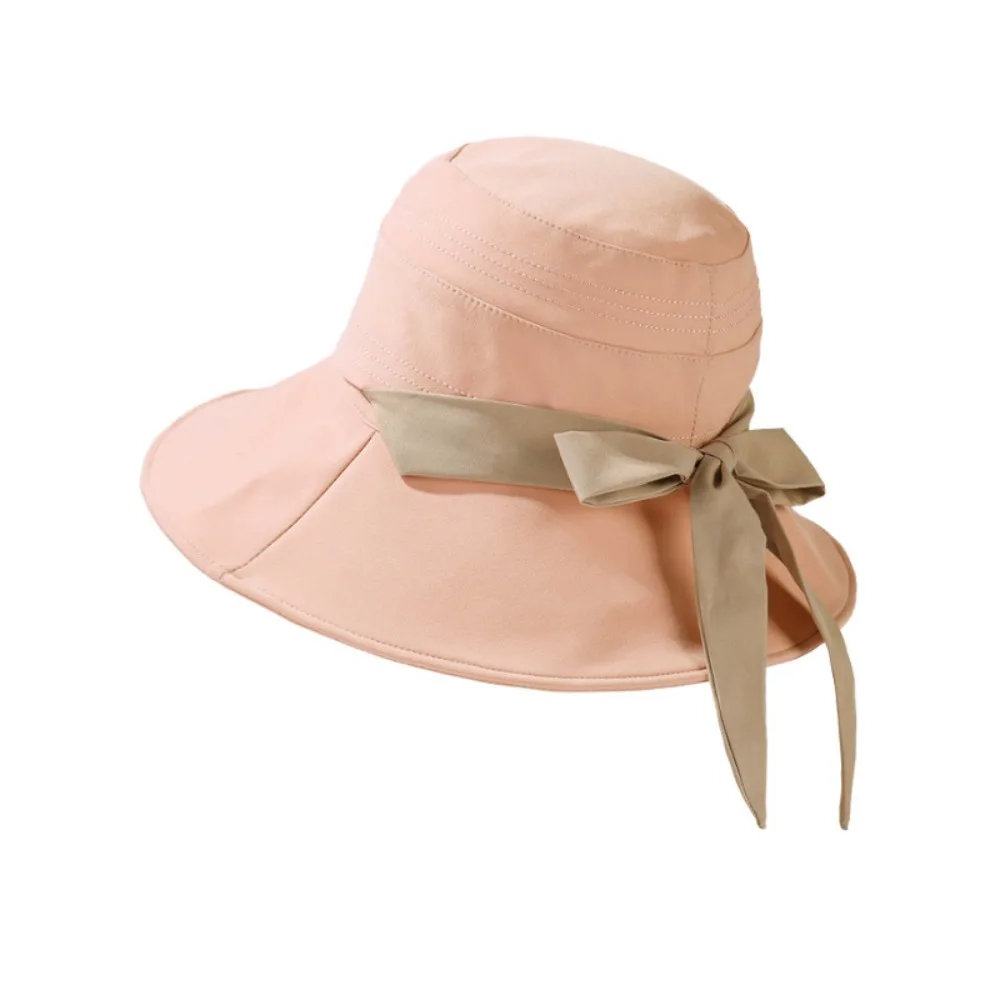 

Creative Gift Breathable Wide Brim Sun Hat Foldable Packable Bucket Cap Polyester UV Protection Outdoor Hat