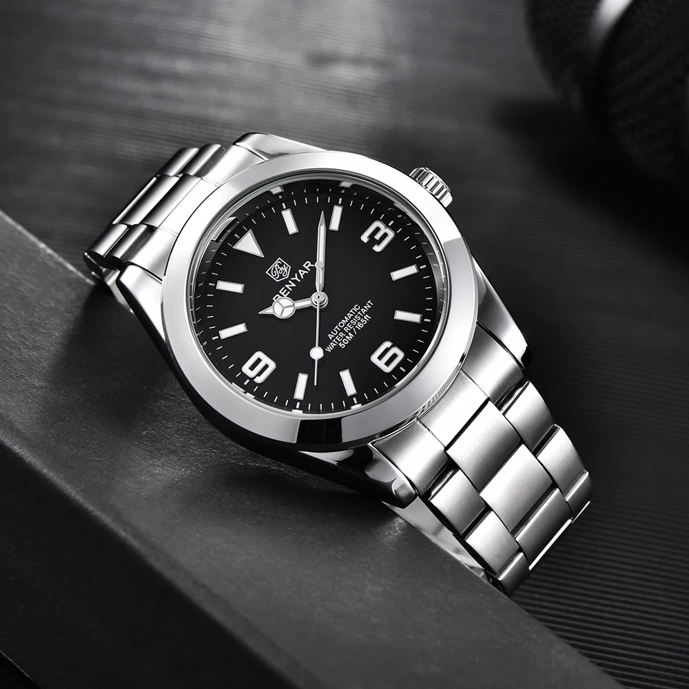 2025, neue BENYAR männer Mechanische Uhren Top Luxus Automatische Uhr Für Mann Wasserdicht Edelstahl Sport Männer Geschenk Uhr