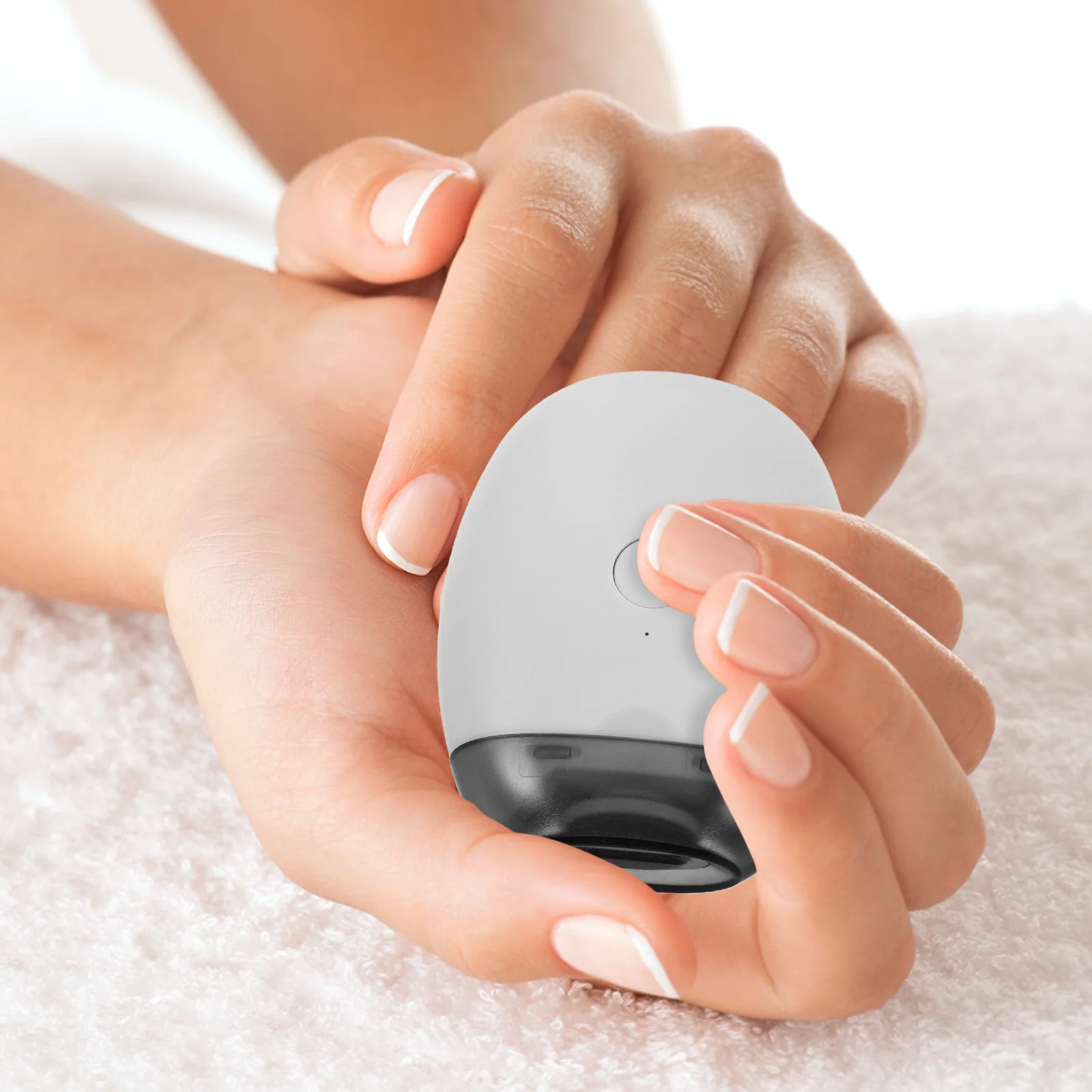 

USB Rechargeable Electric Nail Clipper Antisplash Sturdy Plastic Build for Whole Family Use Nail Grinder for Human Fingernail