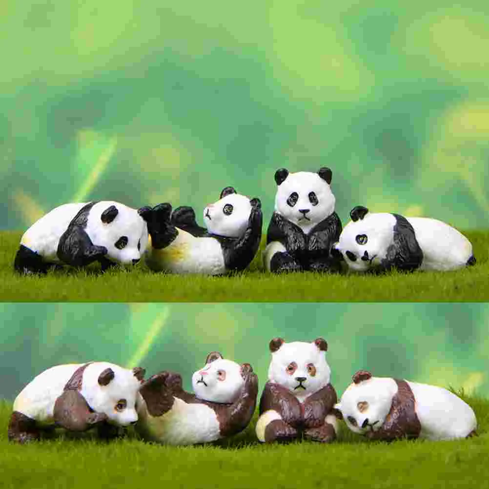 Figurine Panda Hand-made Ornament Toy Home Decor Household Products Desktop Figurines