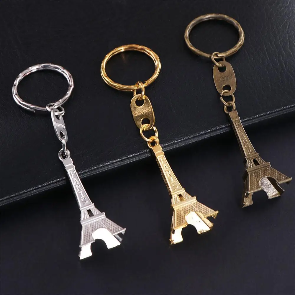 Creative Vintage France Tower Keychain Fashion Decoration Eiffel Tower Bag Pendant Trending Alloy Paris Keyring
