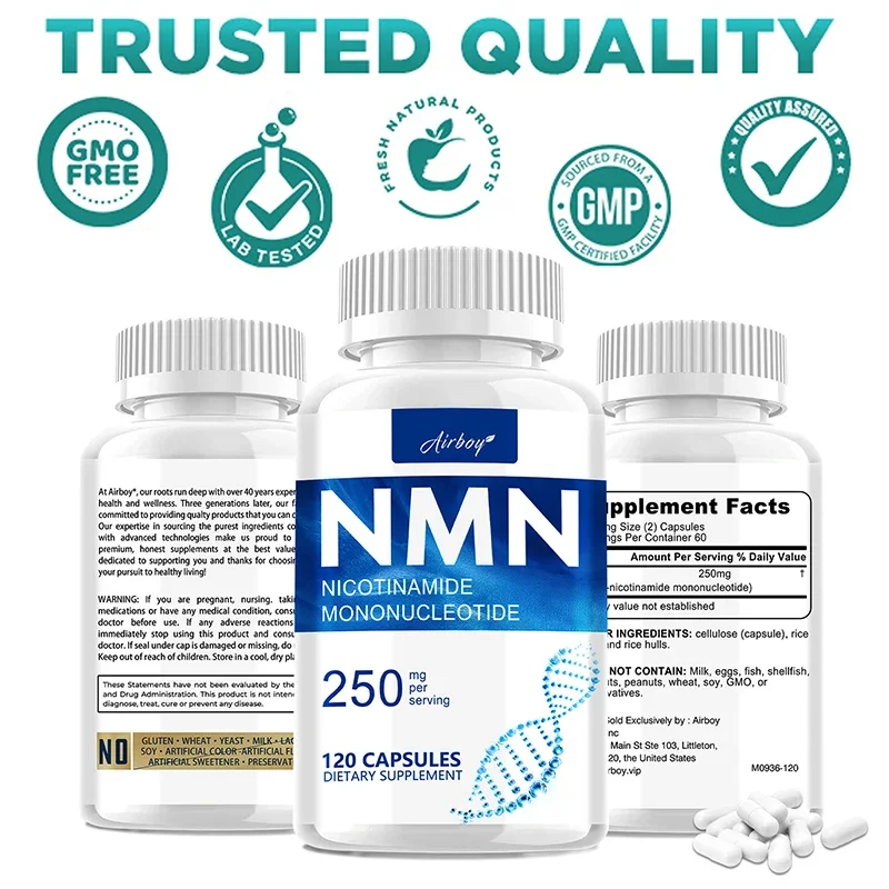 Nmn Nicotinamide mononucleotide-รองรับการซ่อมแซมและการเติบโตของเซลล์ลดริ้วรอยและเพิ่มความยืดหยุ่นของผิว