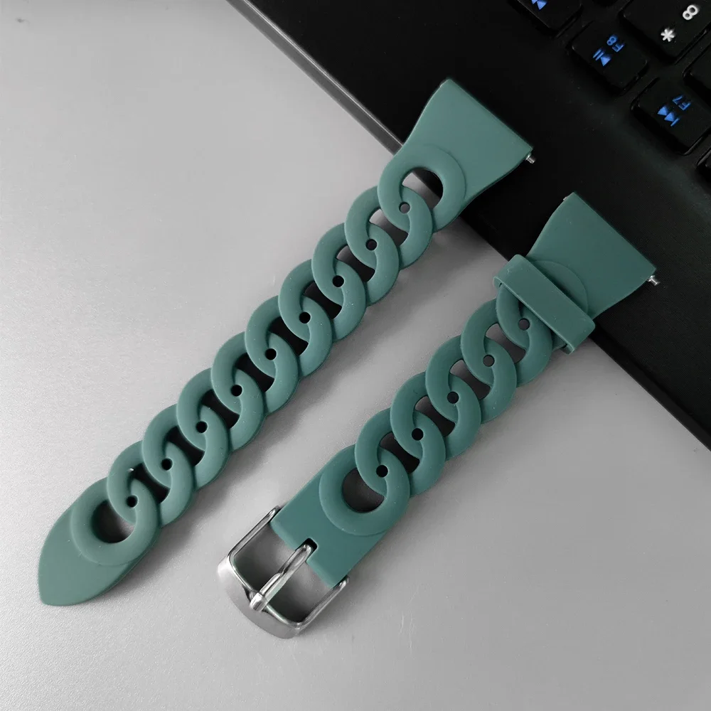 

20mm/22mm Silicone band For Amazfit GTS 4/2/2e Mini/3/GTR 4/3 Pro 42mm/47mm/GTR2/stratos 2 Watch Bracelet Amazfit bip 6 5 strap