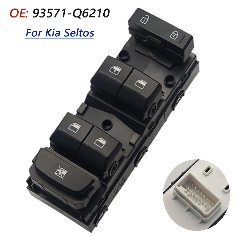 

93571Q6210 For Kia Seltos Master Driver Side Electric Power Window Switch Lifter Control Regulator Button 93571-Q6210