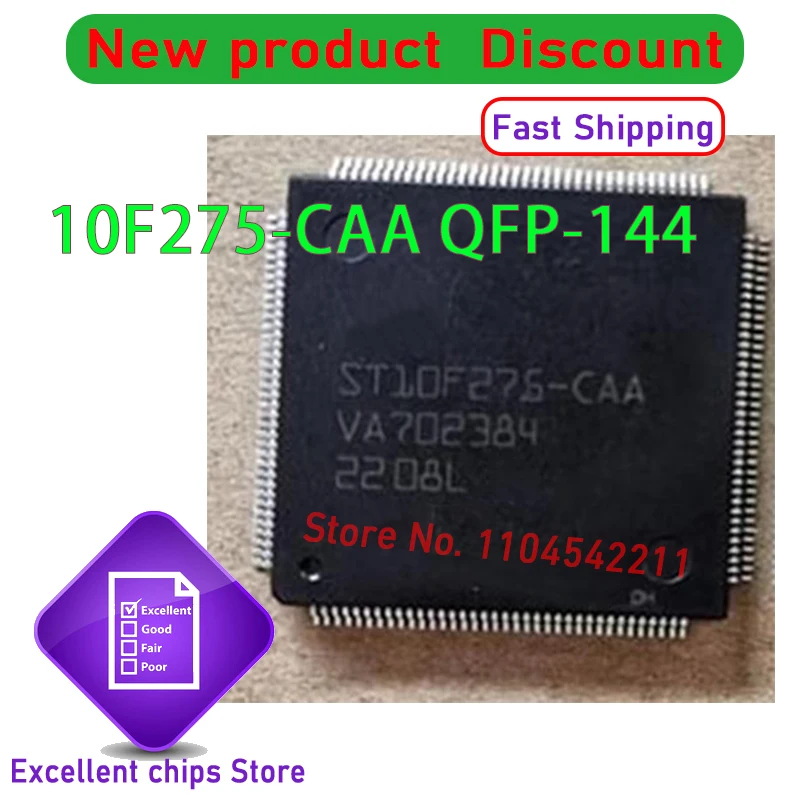 

(5piece) 100% New ST10F275-CEG ST10F275-CFG ST10F275-CAA ST10F275-CEA ST10F275-CFG ST10F275 ST10R167-Q3 ST10R167 QFP-144 Chipset