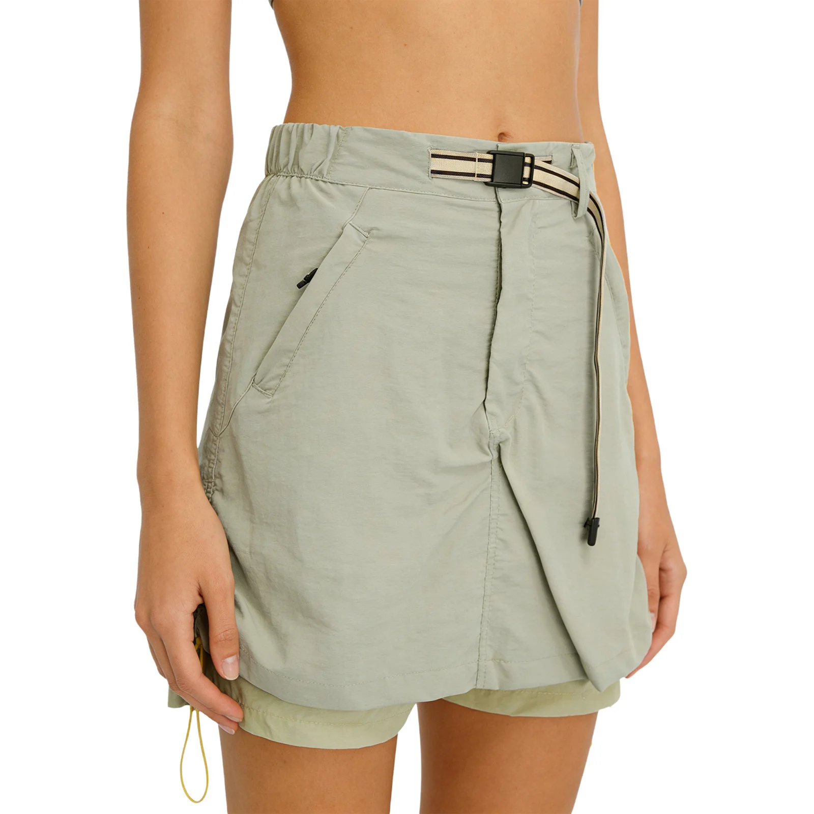 

Women Adjustable Buckle Waistband Quick-Drying Athletic Skirt with Built-in Shorts for Outdoor Hiking Running Short Skirts