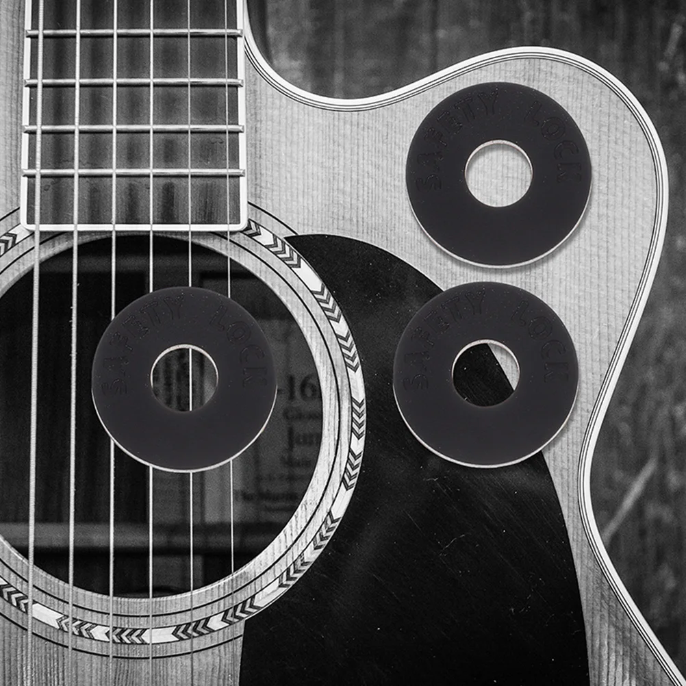 

12pcs Guitar Strap Anti-Slip Pad Silicone Blocks Bass Strap Locks Guitar Part Accessories Instrument Safety Locks