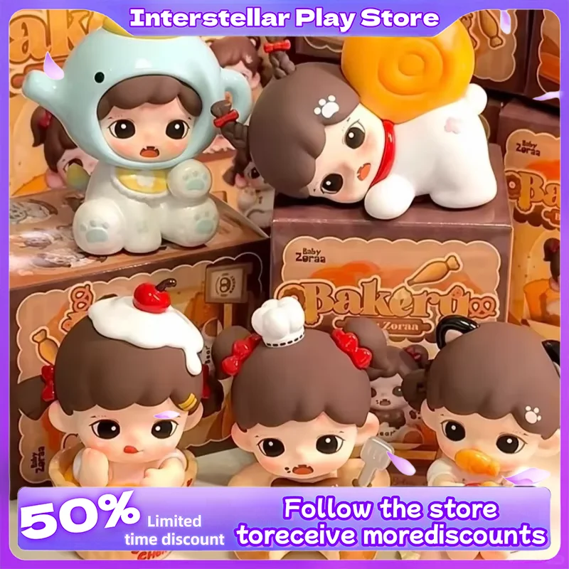 

Baby Zoraa Bakery Mini Series Blind Box Trendy Gift Toy Handmade Character Collection Model Doll Cute Action Desktop Decoration