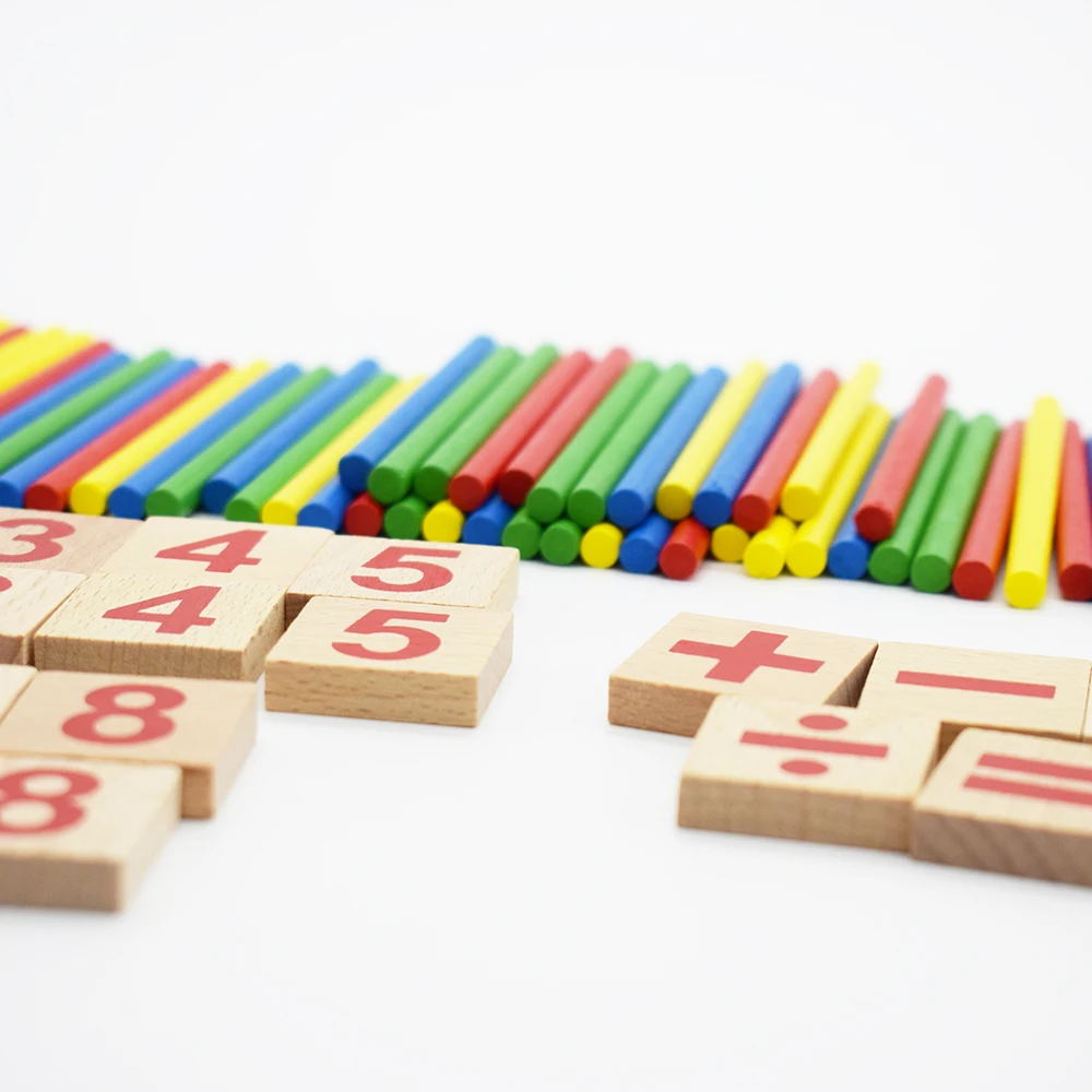 Montessori Math Counting Stick Toys insegnamento giocattoli in legno massello educazione prescolare matematica aritmetica sussidi didattici regalo per bambini