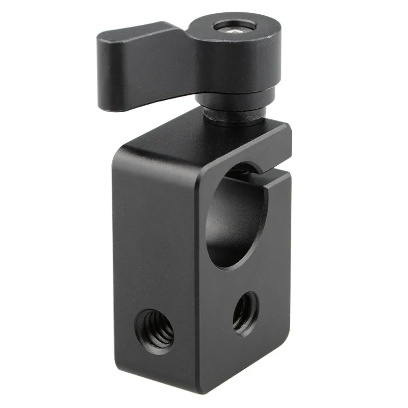 Universal 15mm Single Rod Clamp For Camera Cage 1/4 Thread Hole Expansion Mount Adapter