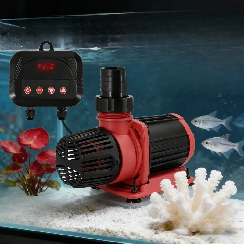 

Pond Circulation Pump Long Marine Aquarium Water Pump Garden Pond Submersible Aquarium Pump with Controller